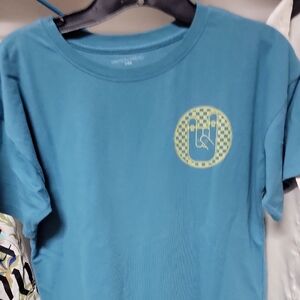 Grayson Threads Teal Kids T-Shirt with Yellow Graphic